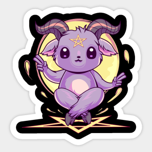 Kawaii Baphomet Sticker